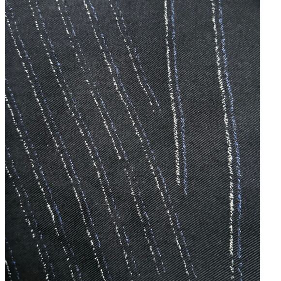 LAFAYETTE 148 navy blue light white striped wool silk blend clasp front blazer - Picture 8 of 10